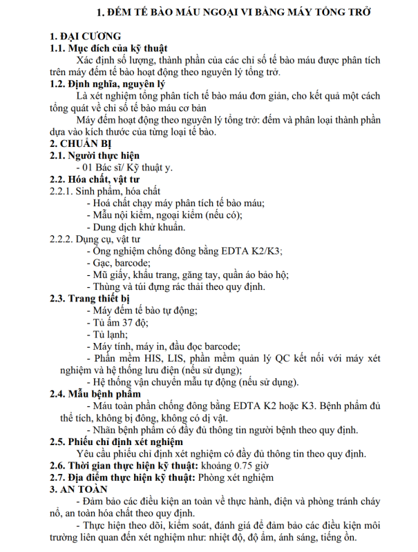 Chất lượng xét nghiệm