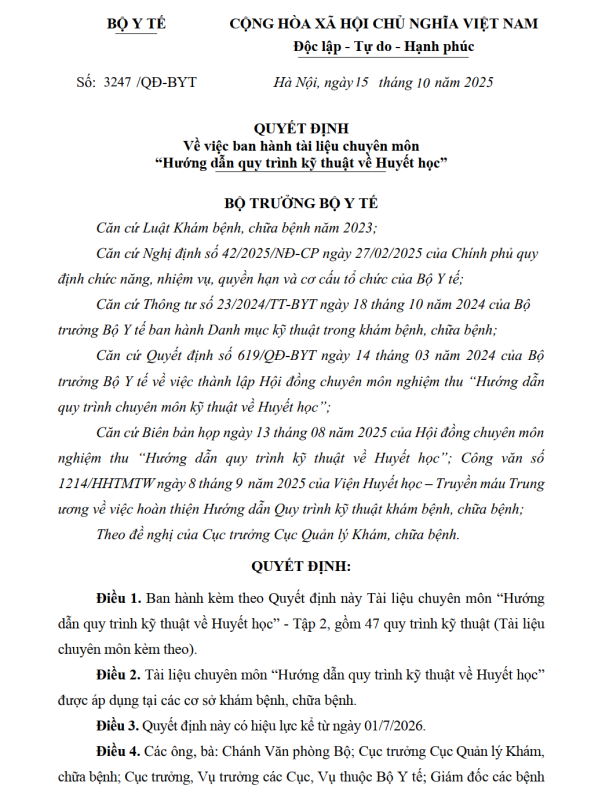 Chất lượng xét nghiệm